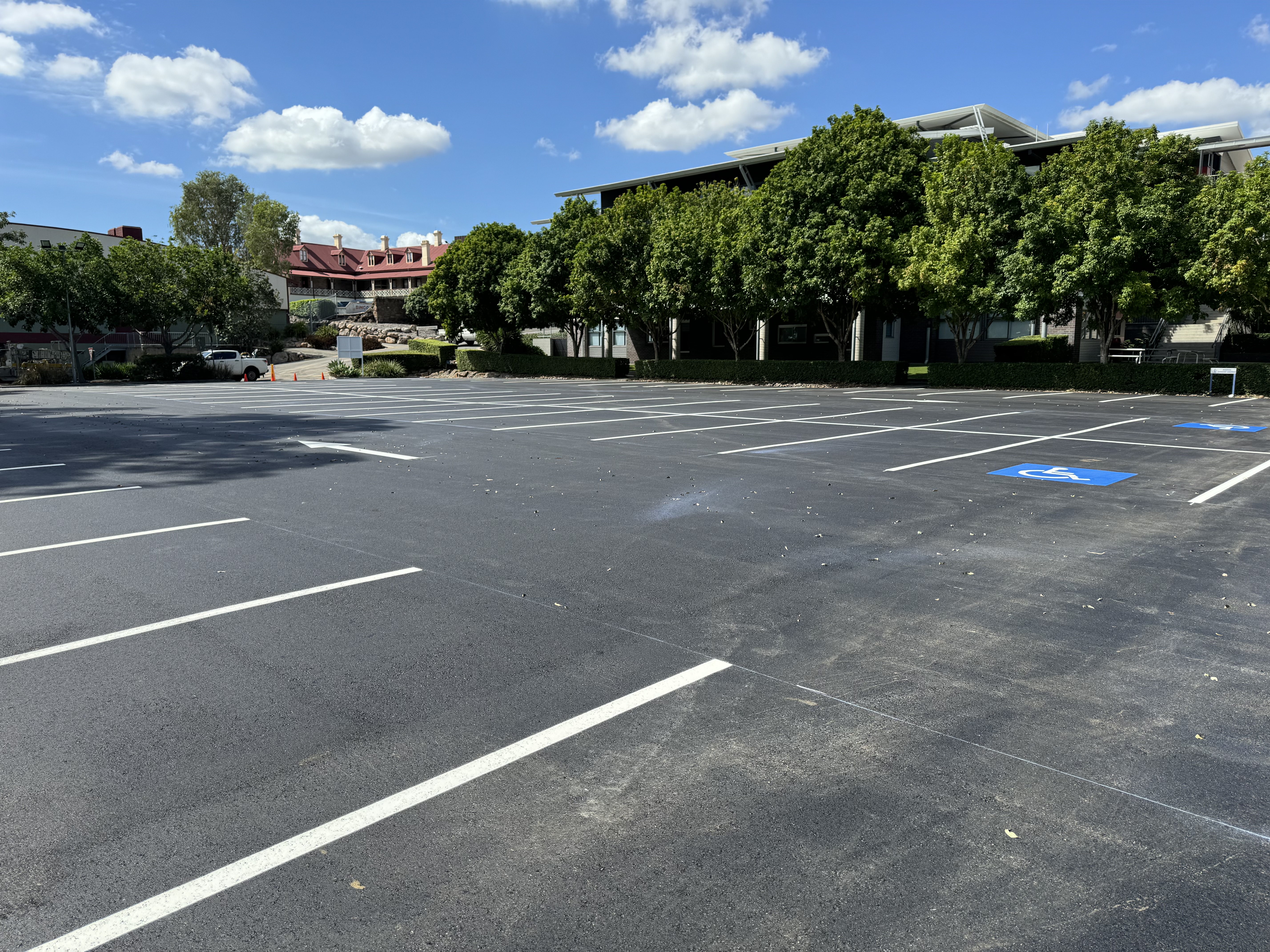 Asphalt with Line Marking